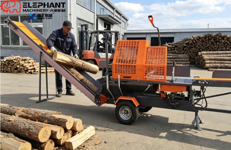 Heavy Equipment Processor - 45T Firewood Processor PTO Hydraulic Log