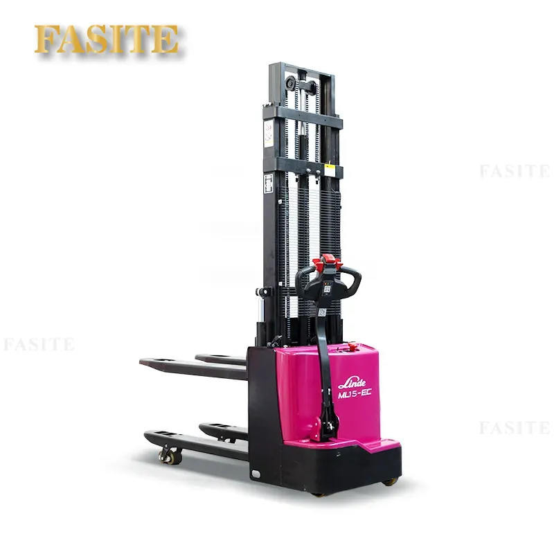 Heavy Equipment Logistics - For Double Lifting Stacker Electric Forklift
