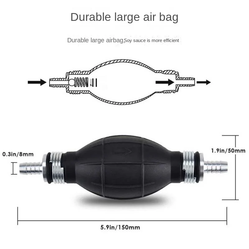 2M Long Handy Manual Gas Oil P - Diesel Water Pump recension och pris