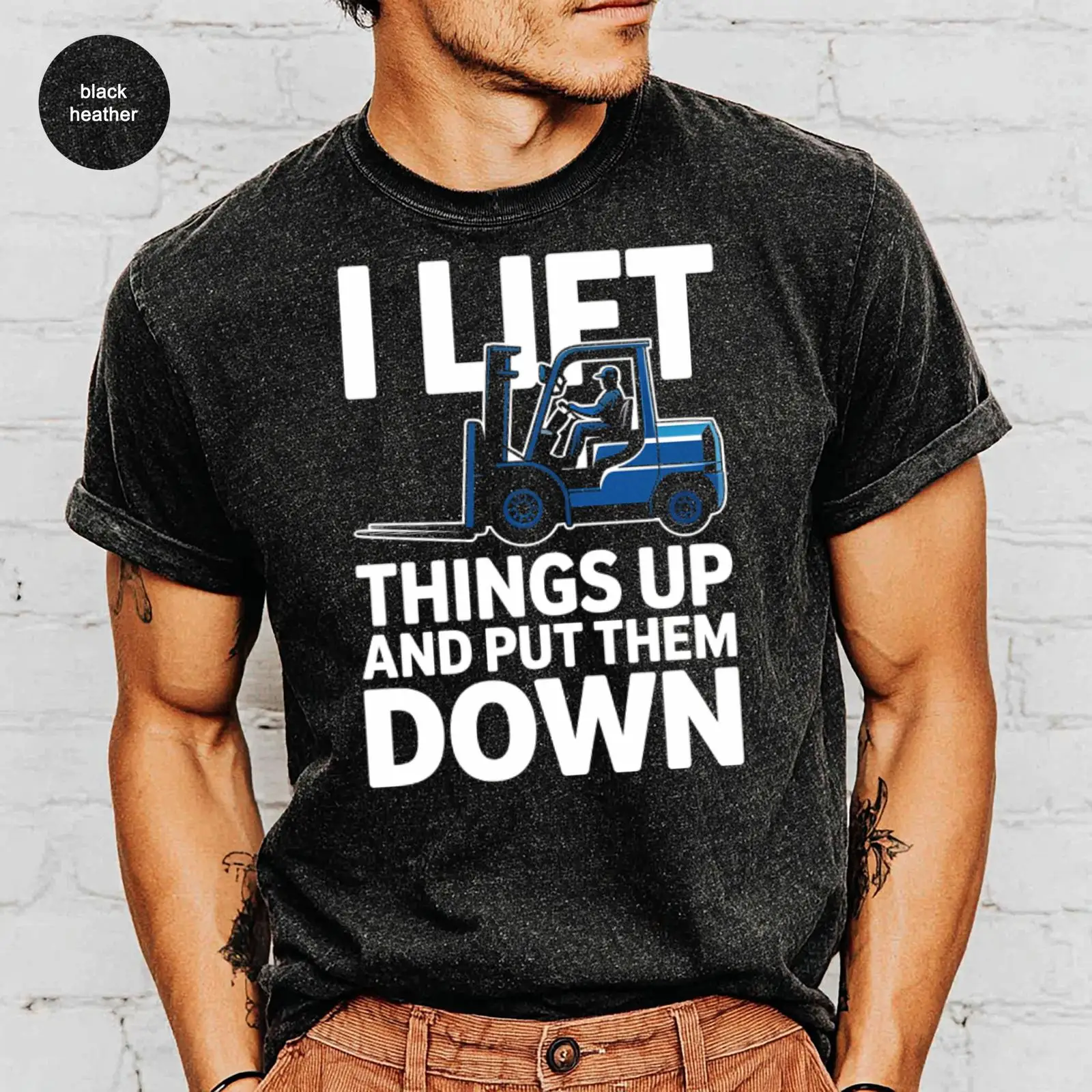 Forklift Operator T Shirt Ware - Heavy Equipment Logistics recension och pris